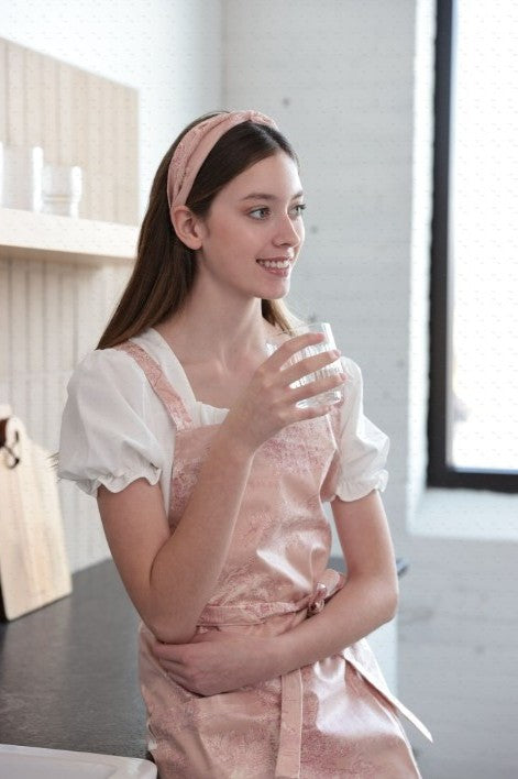 Vintage Pink Toile Waterproof Apron