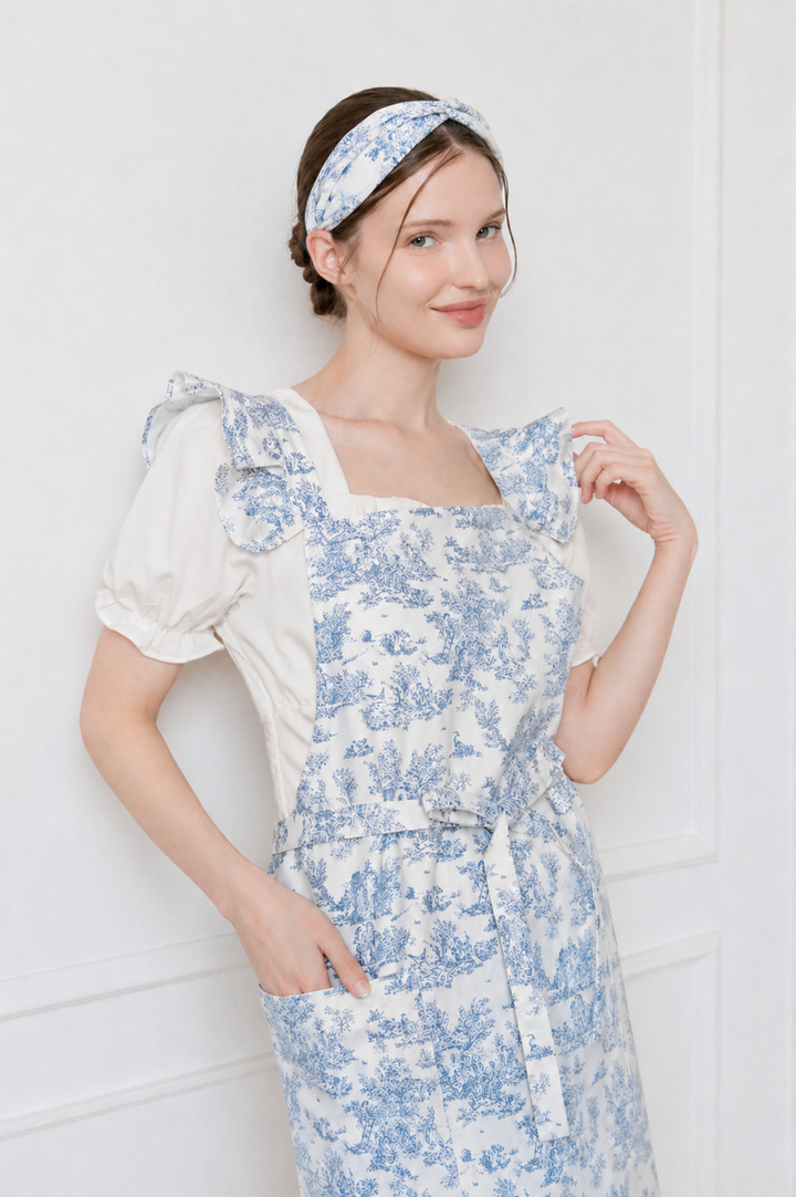 Winged Toile Waterproof Apron