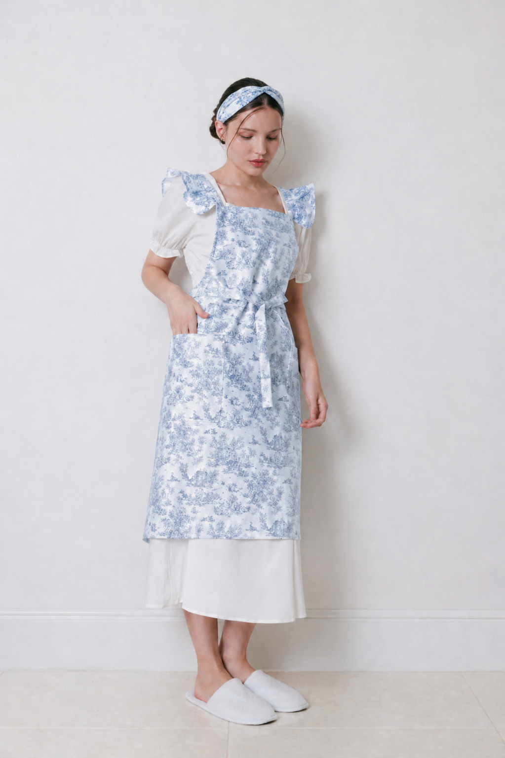 Winged Toile Waterproof Apron